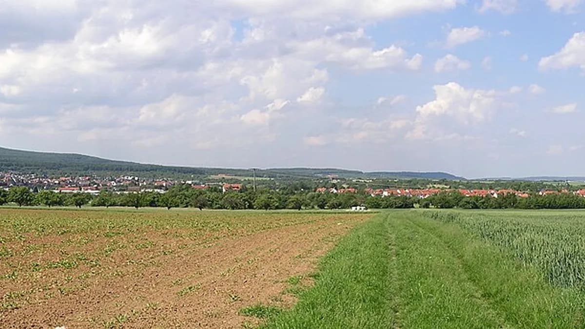Stadtansicht von Rosbach vor der Höhe